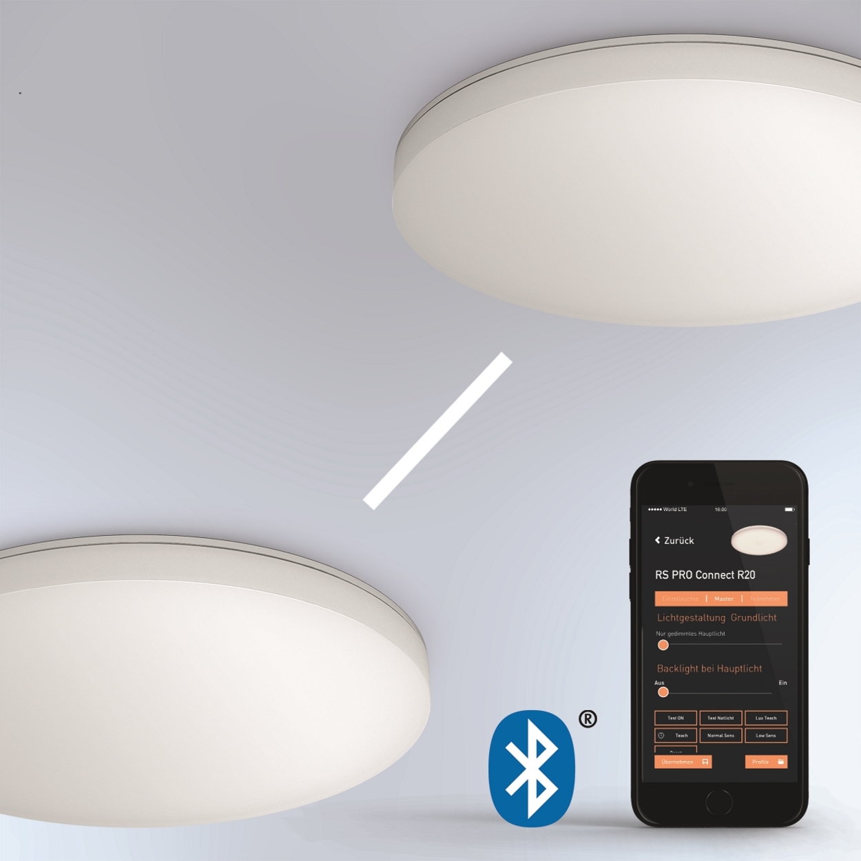 Vernetzbar und Einstellbar via Bluetooth