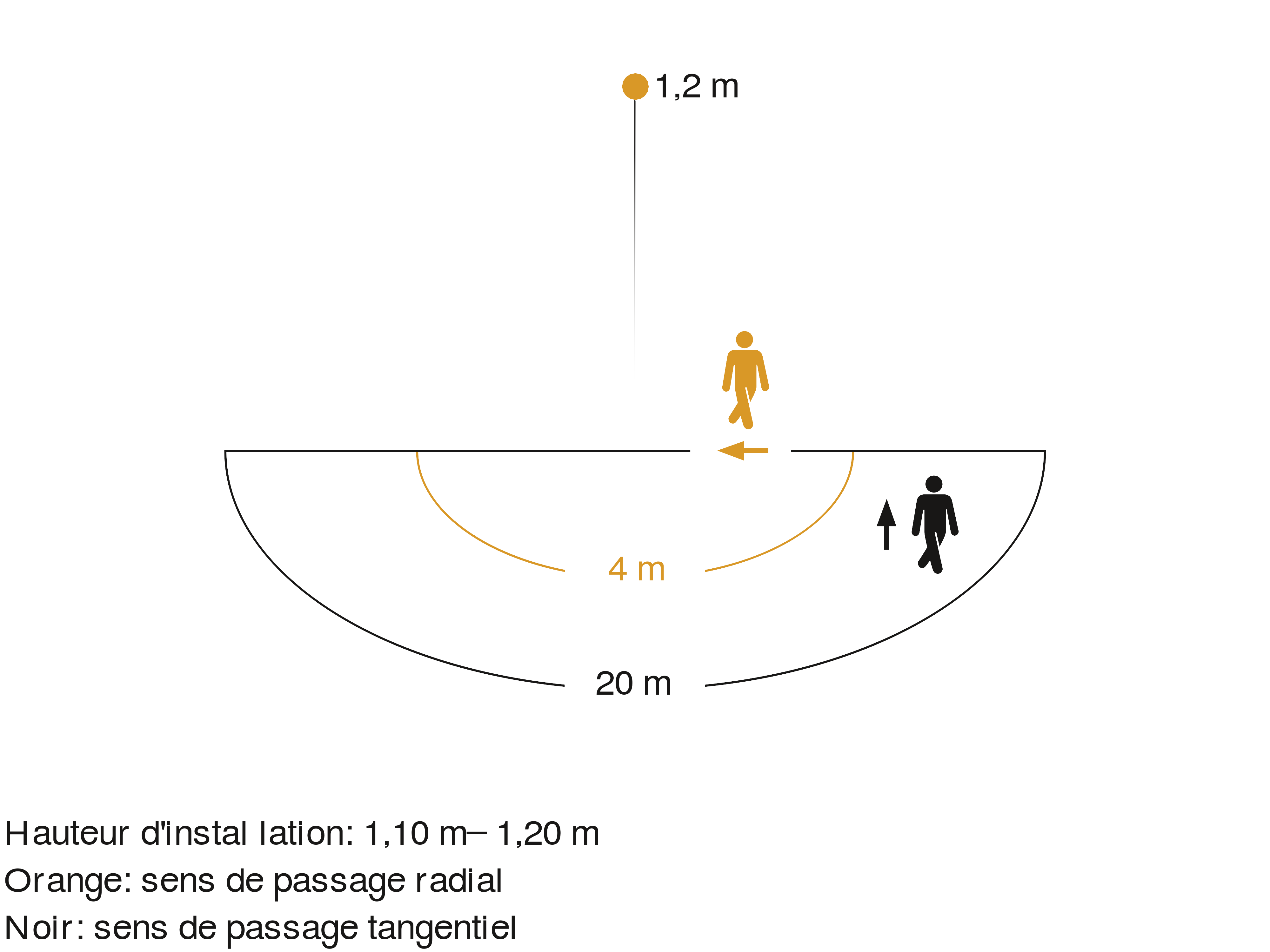 Zone de détection