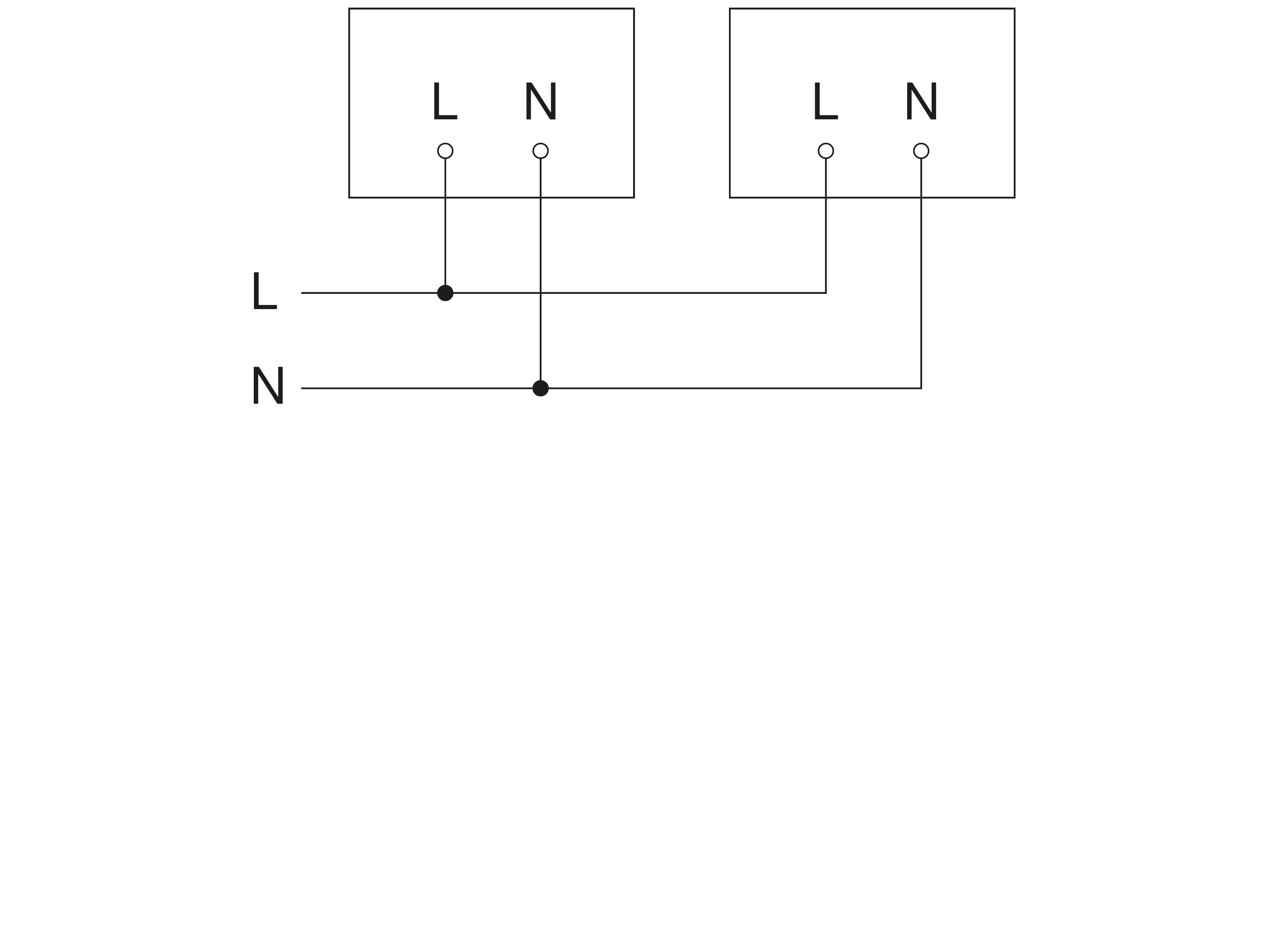 Schema elettrico Master-Master collegamento in rete