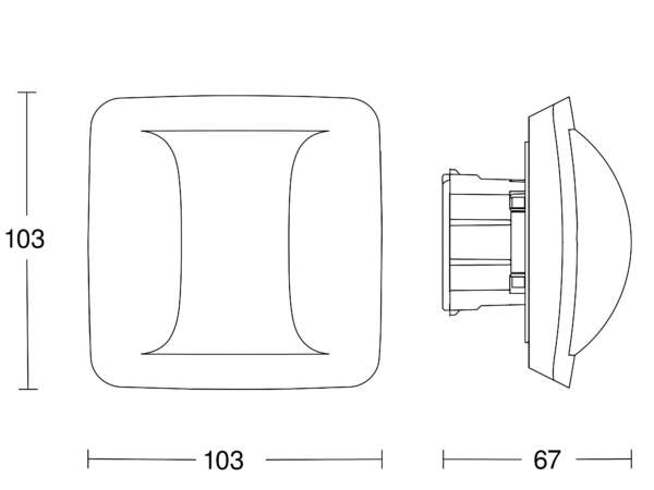 Hallway COM2 — Concealed wiring