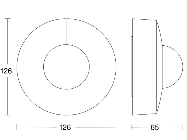 IS 3360 KNX — surface, rd. white